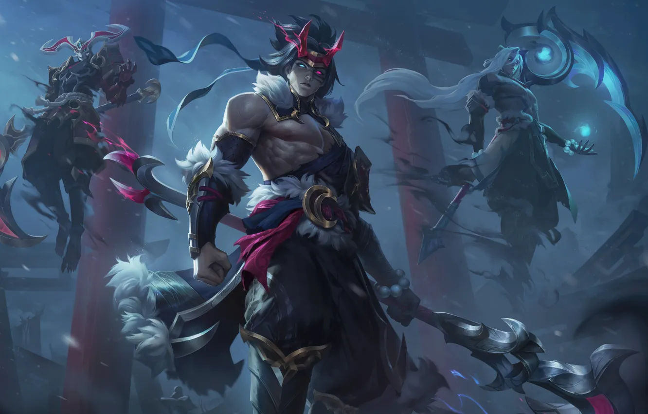 Photo wallpaper power, the game, staff, characters, muscles, League of Legends, LoL, League Of Legends