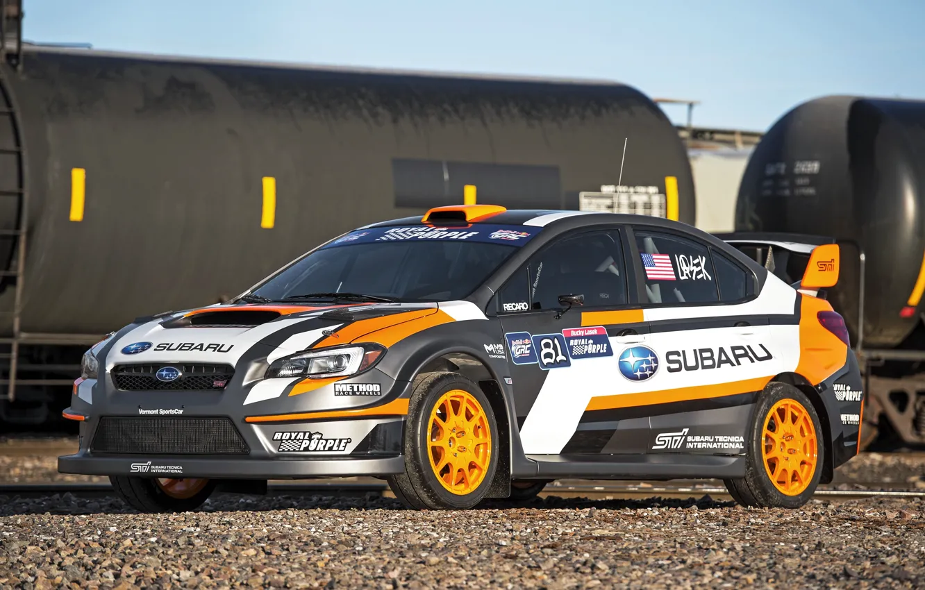 Photo wallpaper Subaru, WRX, STI, Subaru, Rallycross, 2015