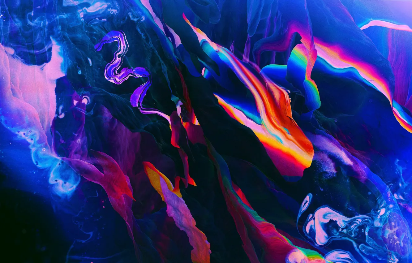 Photo wallpaper abstraction, lights, abstract, the eruption, lava, plasma, lava, radiance