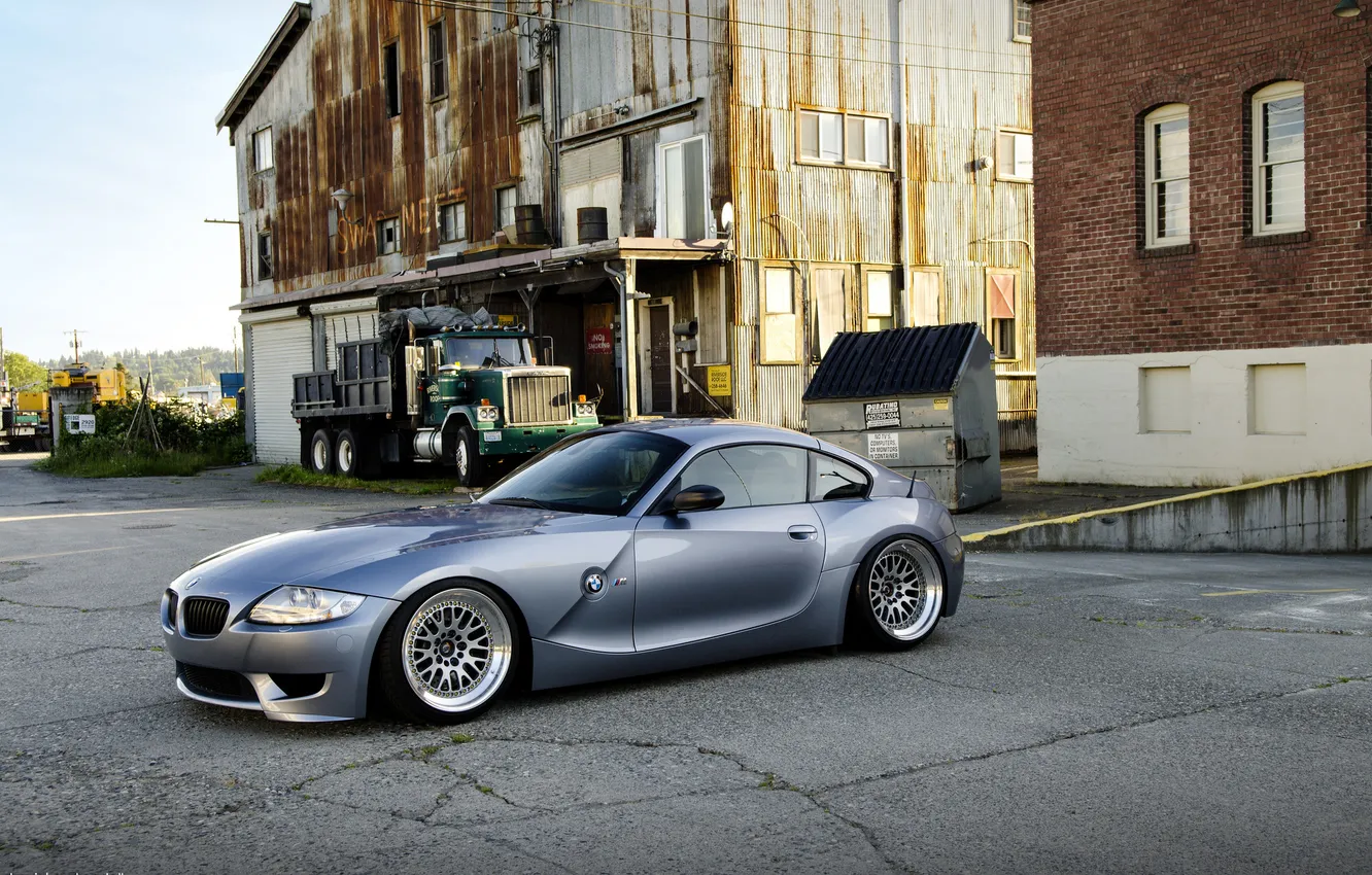 Photo wallpaper BMW, silver, BMW, profile, Silver