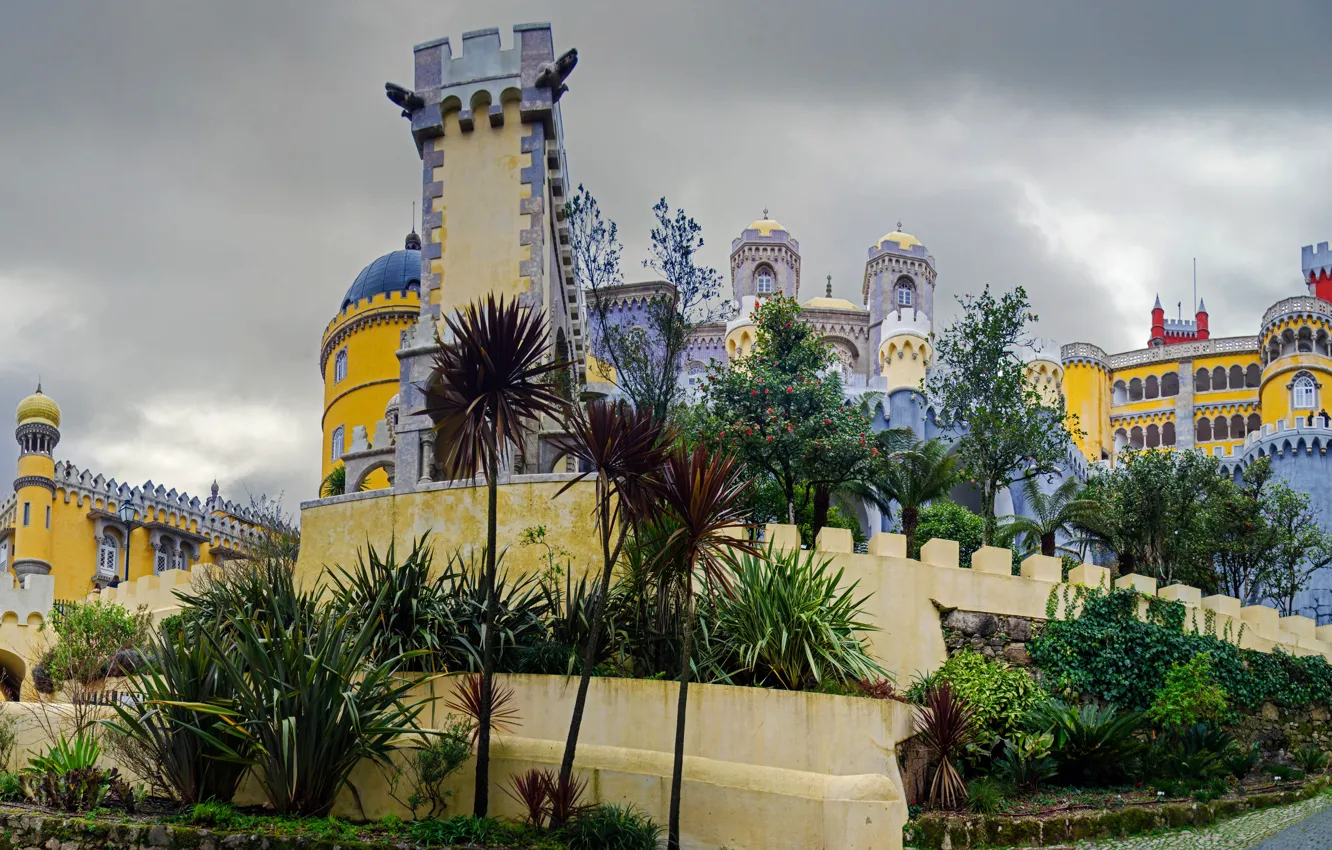 Photo wallpaper Portugal, architecture, The Pena Palace, Sintra