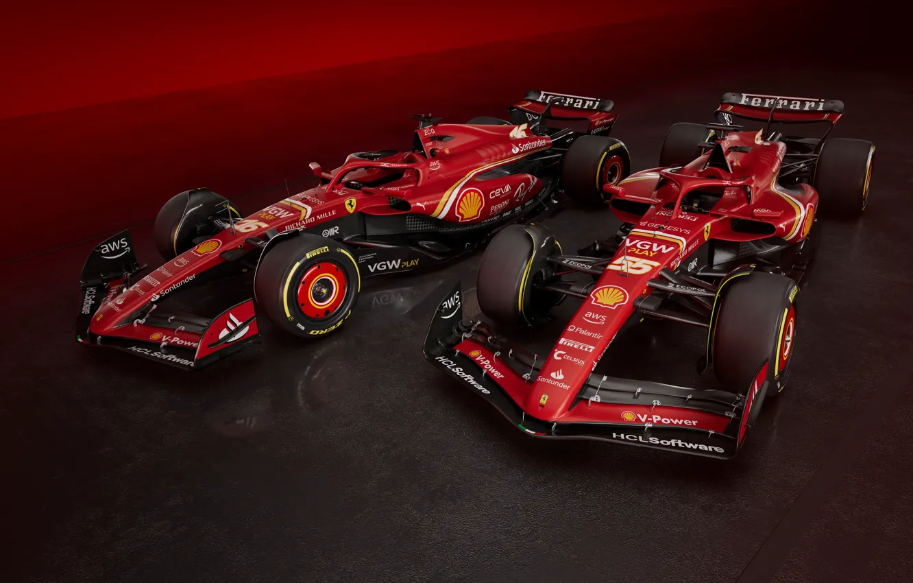 Photo wallpaper Ferrari, Formula One, 2024, Ferrari SF-24