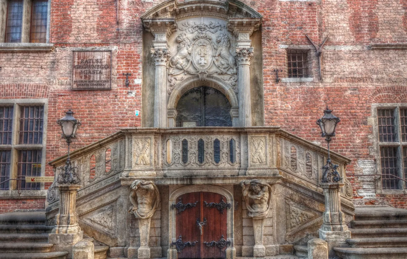 Photo wallpaper building, Gdansk, Town Hall