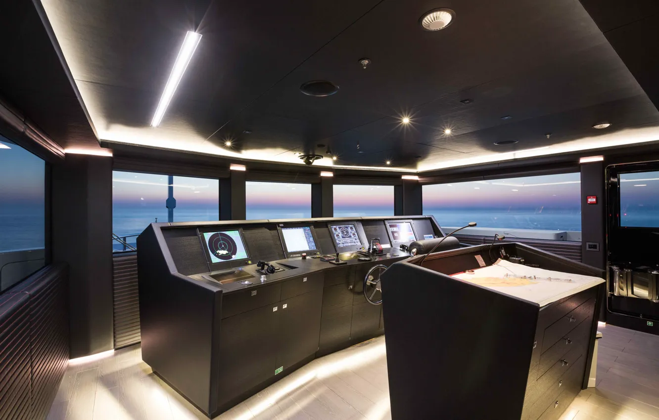 Photo wallpaper design, style, interior, yacht, remote control