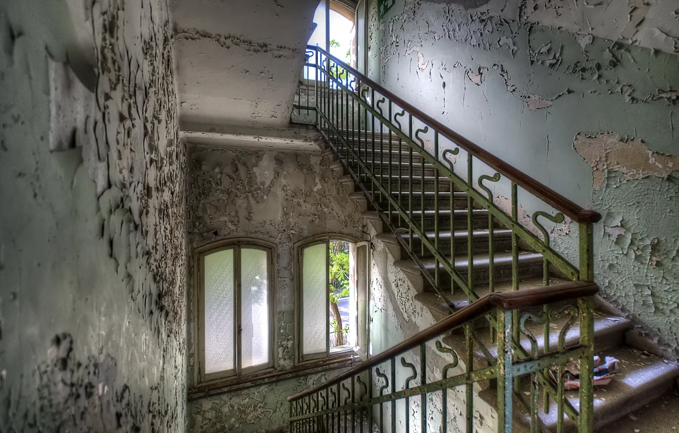 Photo wallpaper background, interior, ladder