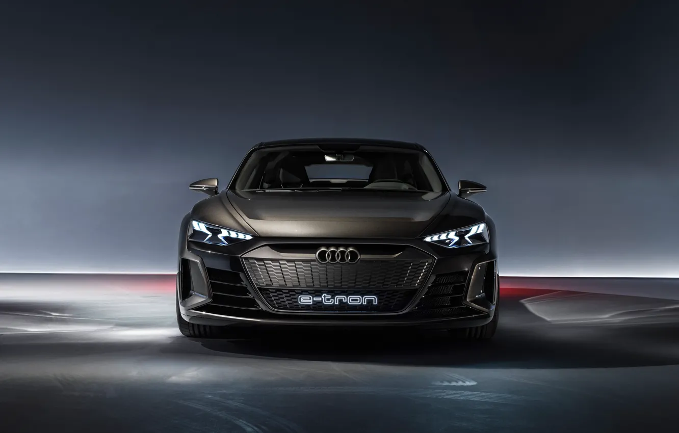 Photo wallpaper Concept, Audi, front view, 2018, e-tron GT Concept, E-Tron GT