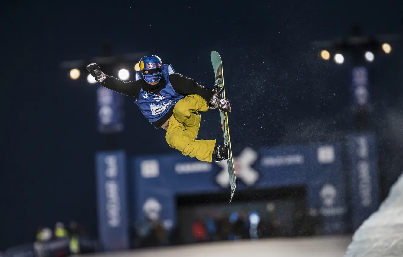 Photo wallpaper jump, sport, snowboard