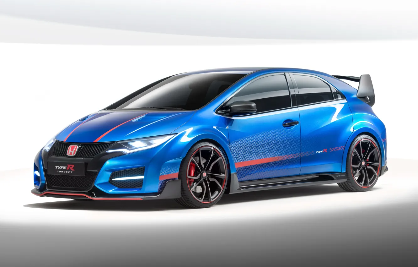 Photo wallpaper Concept, sports, Honda, blue, kit, Civic, Type R