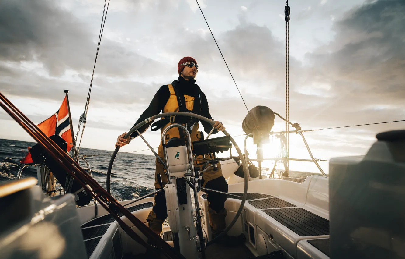 Photo wallpaper male, adventure, North sea, North Sea, Adventure, sailing, Offshore sailing, The Northern Way
