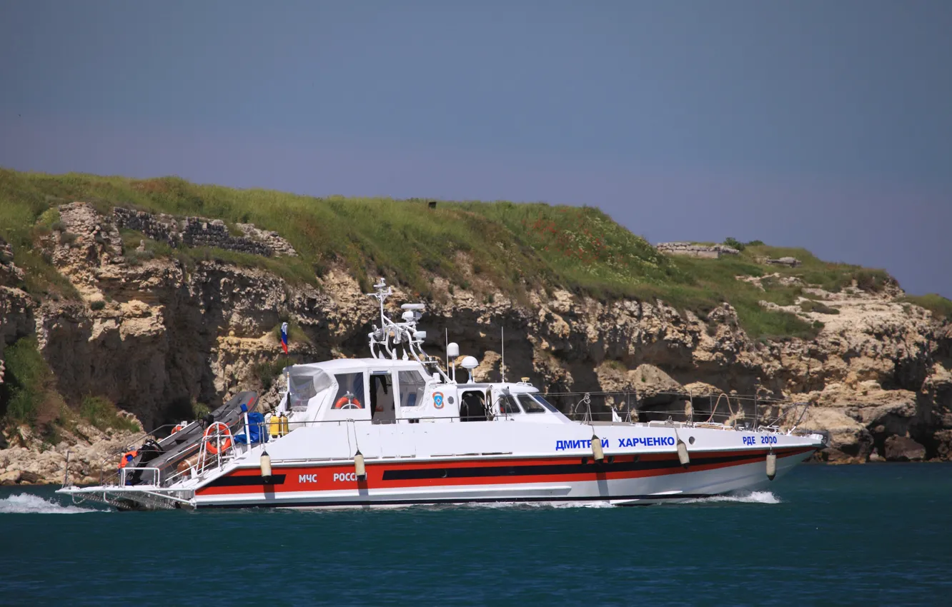 Photo wallpaper boat, rescue, The black sea, Dmitry Kharchenko