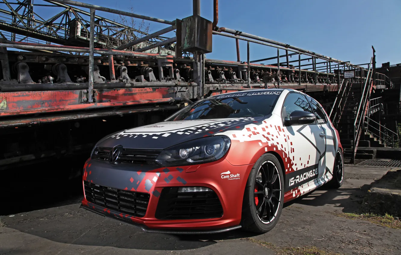 Photo wallpaper Volkswagen, Racing, Golf, Cam, Shaft, Haiopai