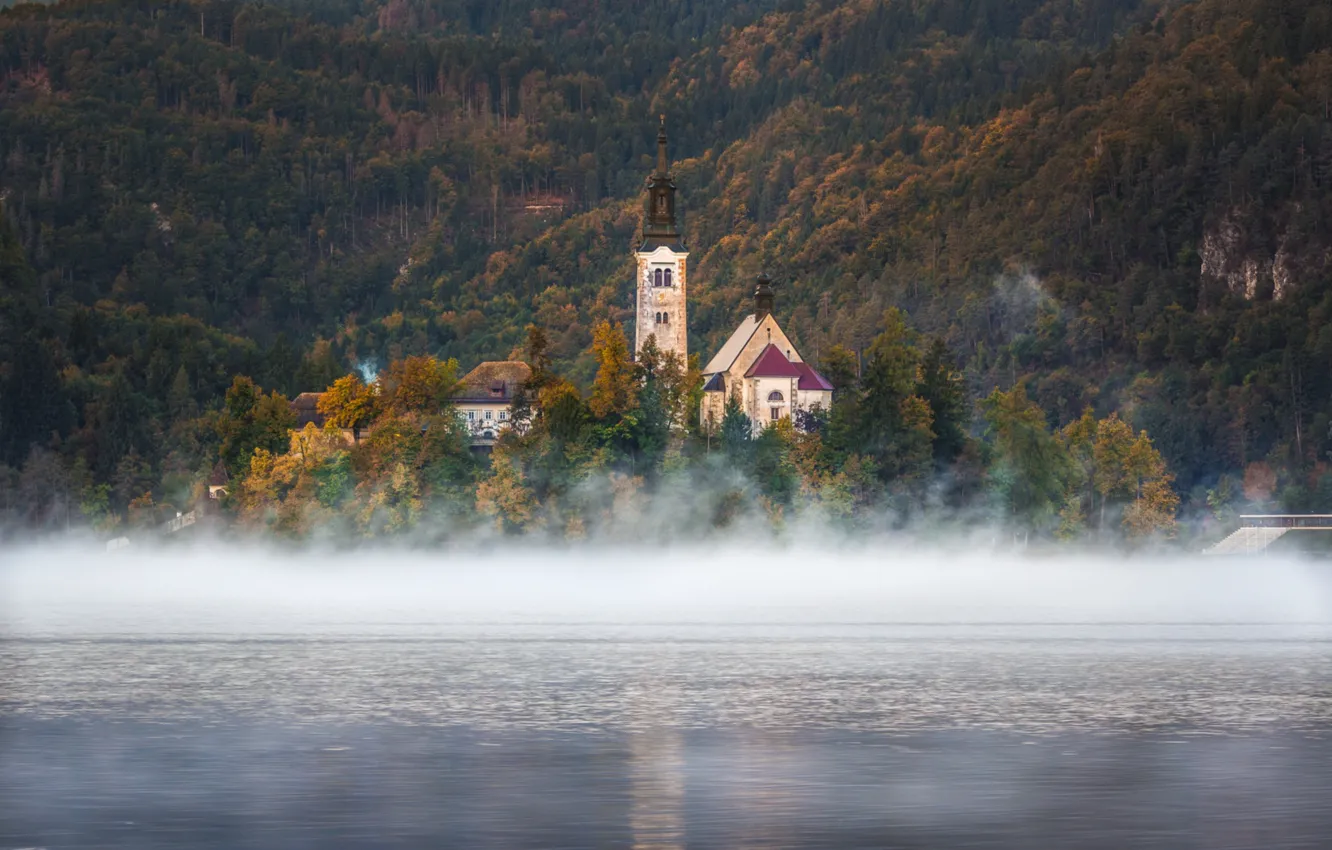 Photo wallpaper lake, Slovenia, Bled