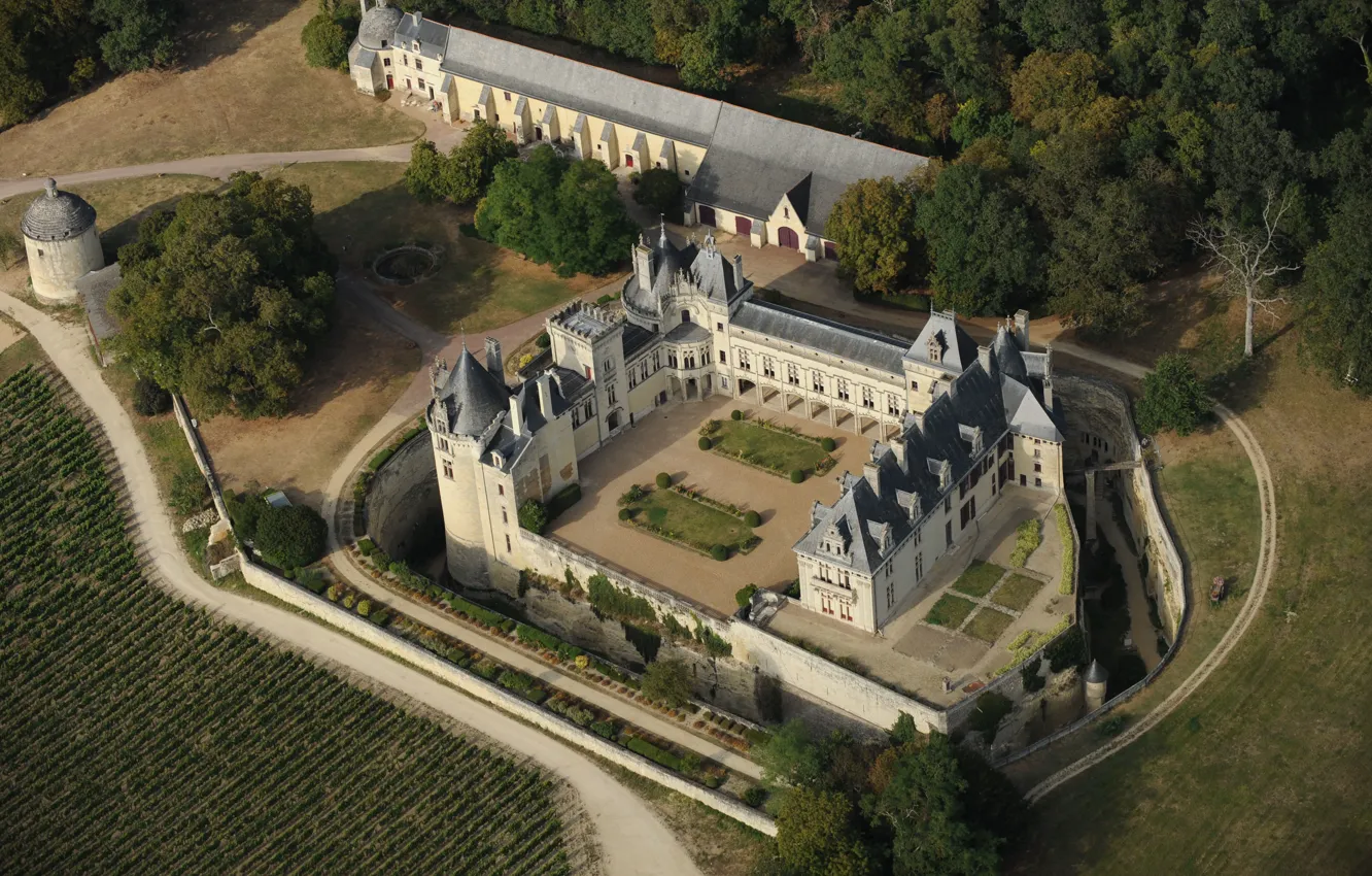 Photo wallpaper castle, France, Castle of Brézé, the castle of the Loire