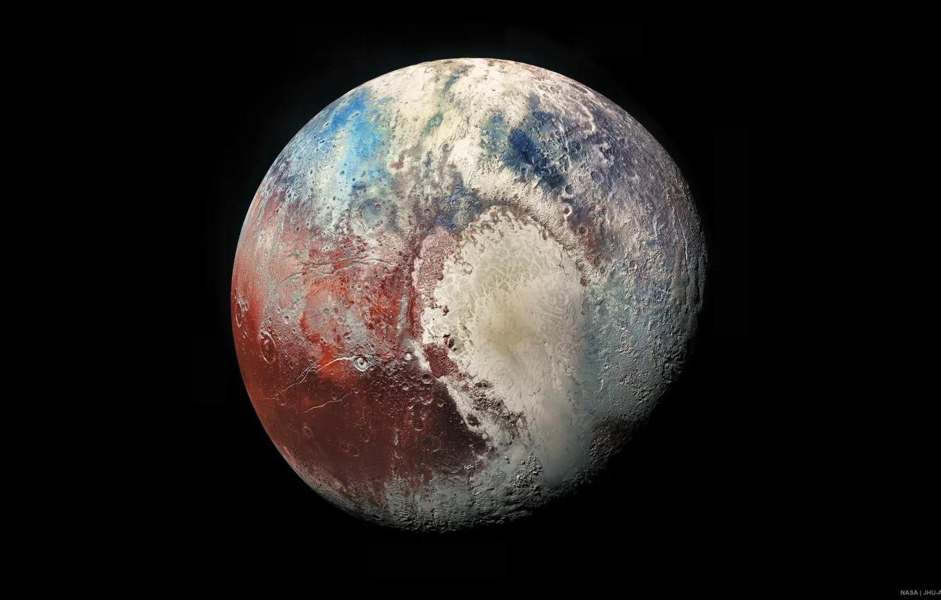 Photo wallpaper planet, solar system, pluto