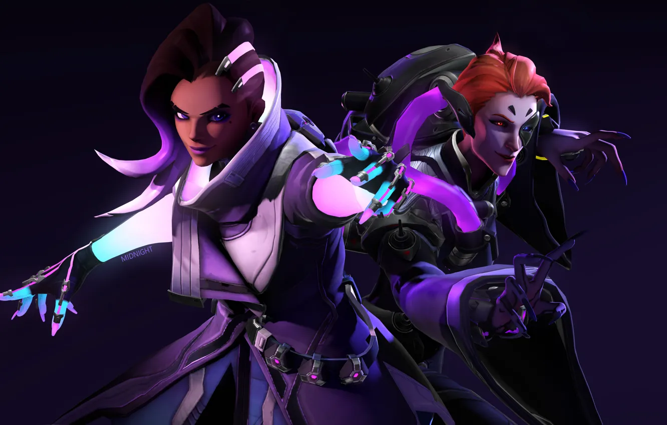 Photo wallpaper girl, hacker, Overwatch, Sombra, Olivia Colomar