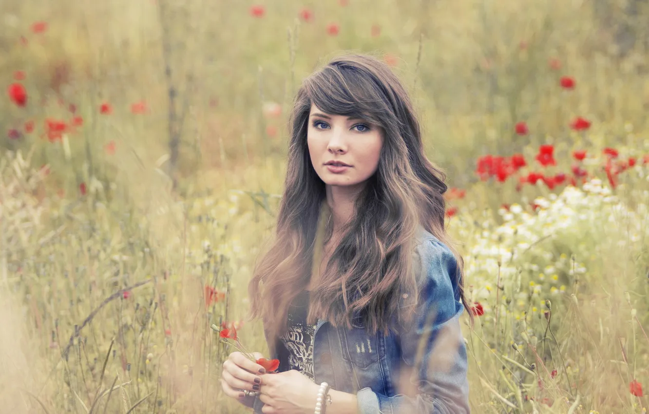 Photo wallpaper summer, girl, Lucile