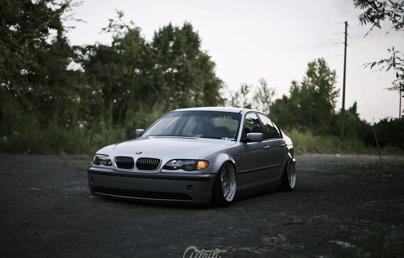 Photo wallpaper bmw, tuning, germany, low, stance, e46