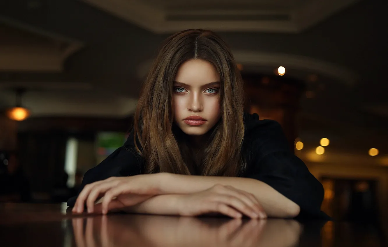 Photo wallpaper look, girl, Dmitry Arhar, Milan Gerasimenko