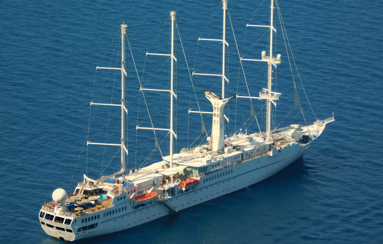 Photo wallpaper sailboat, cruise, Wind Star