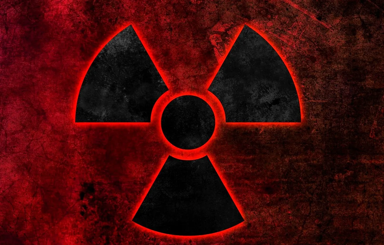 Photo wallpaper sign, radiation, radiation hazard