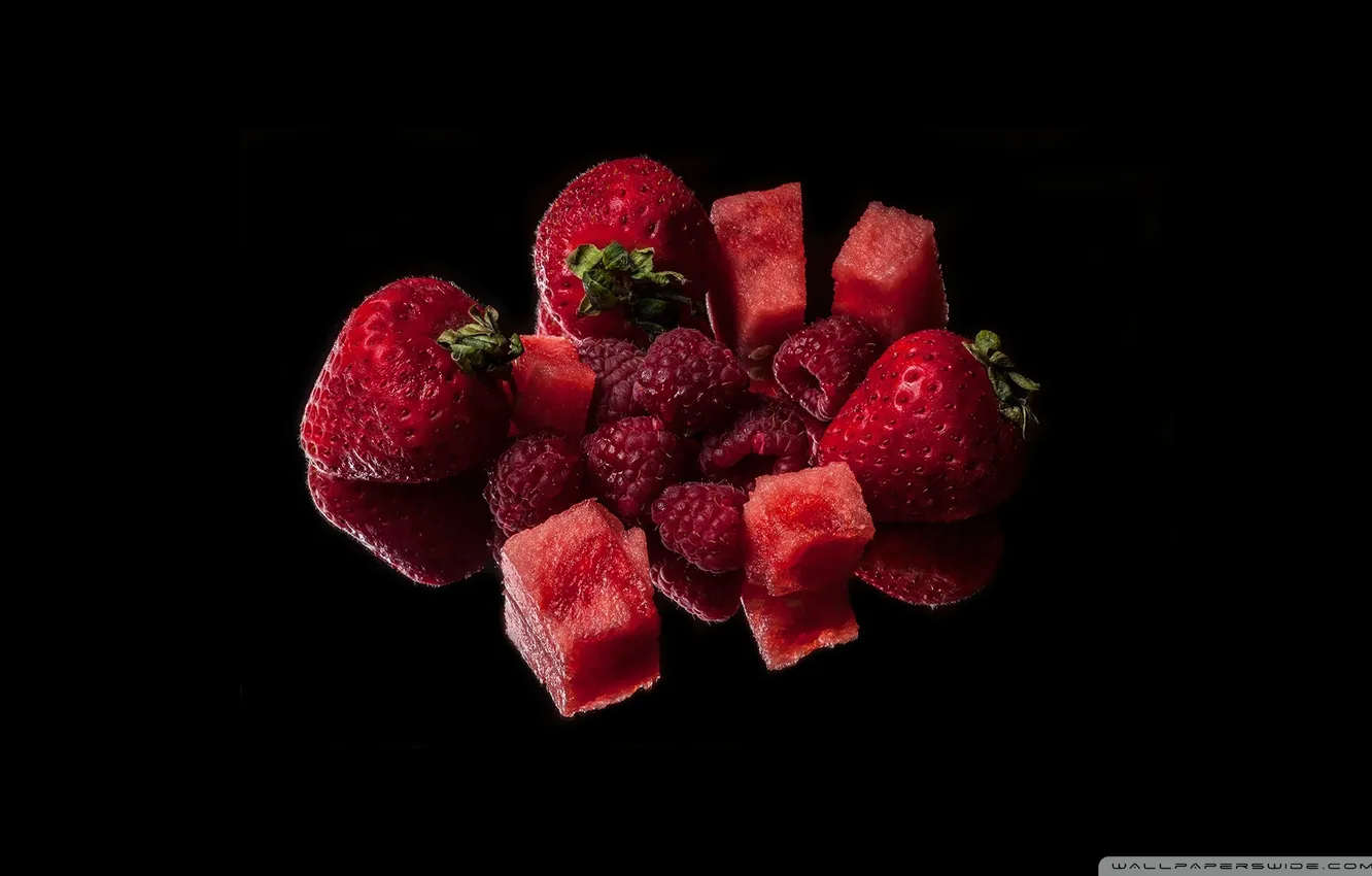 Photo wallpaper wallpaper, red, food