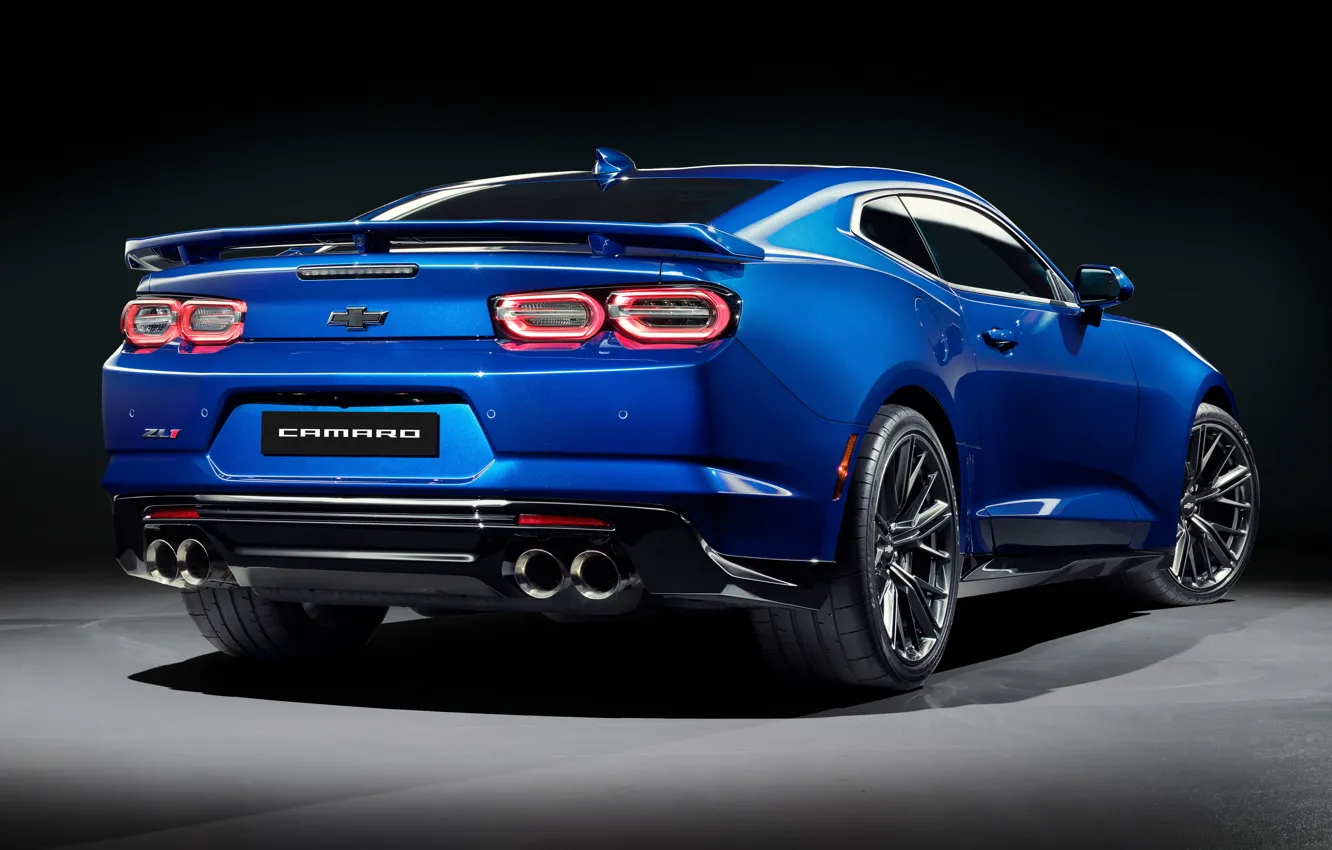 Photo wallpaper Chevrolet, Camaro, rear view, ZL1, 2019