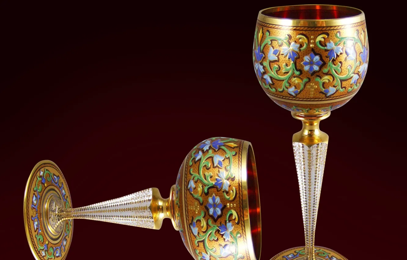 Photo wallpaper wine, celebration, cups, glassware