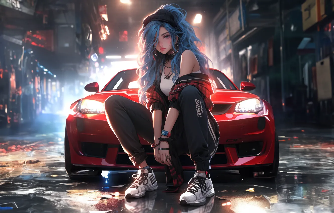 Photo wallpaper style, matching, Horsepower