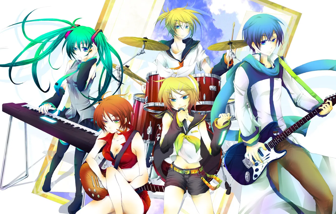 Photo wallpaper Vocaloid, Vocaloid, characters
