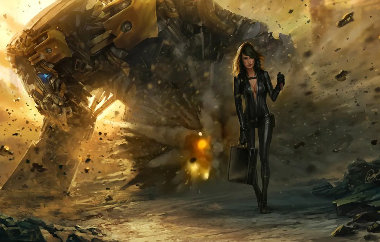 Photo wallpaper girl, agent, The diplomat