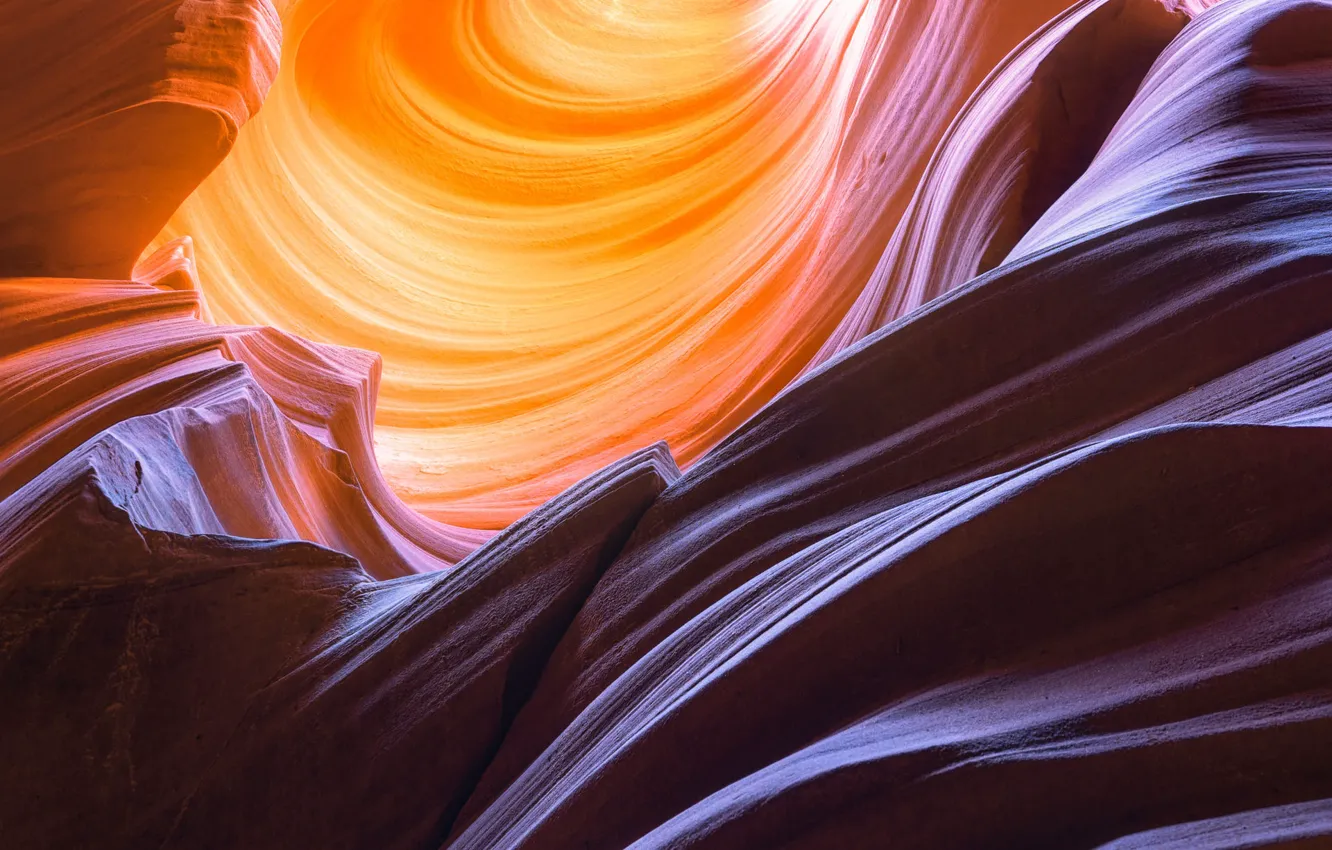 Photo wallpaper line, rocks, canyon, relief