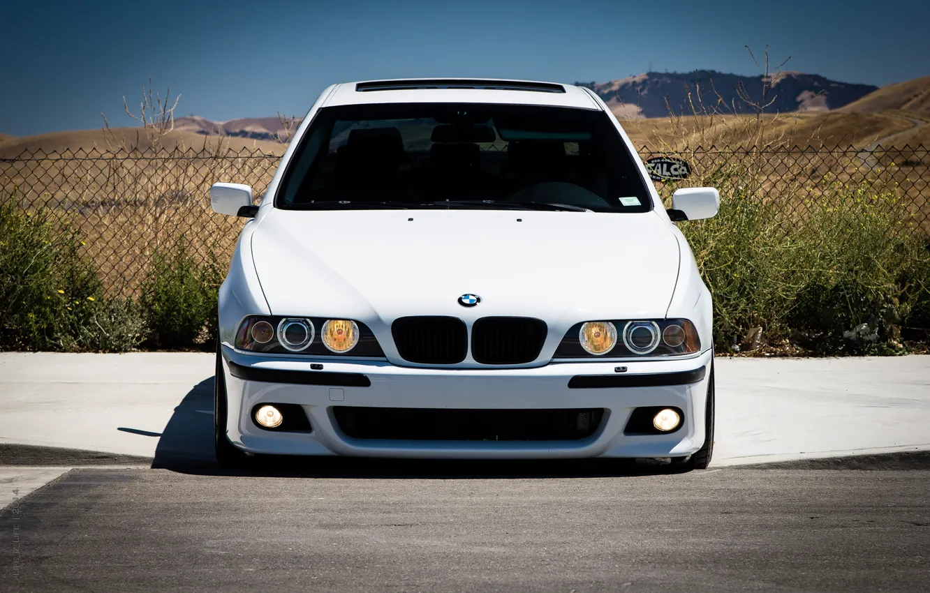 Photo wallpaper BMW, White, E39