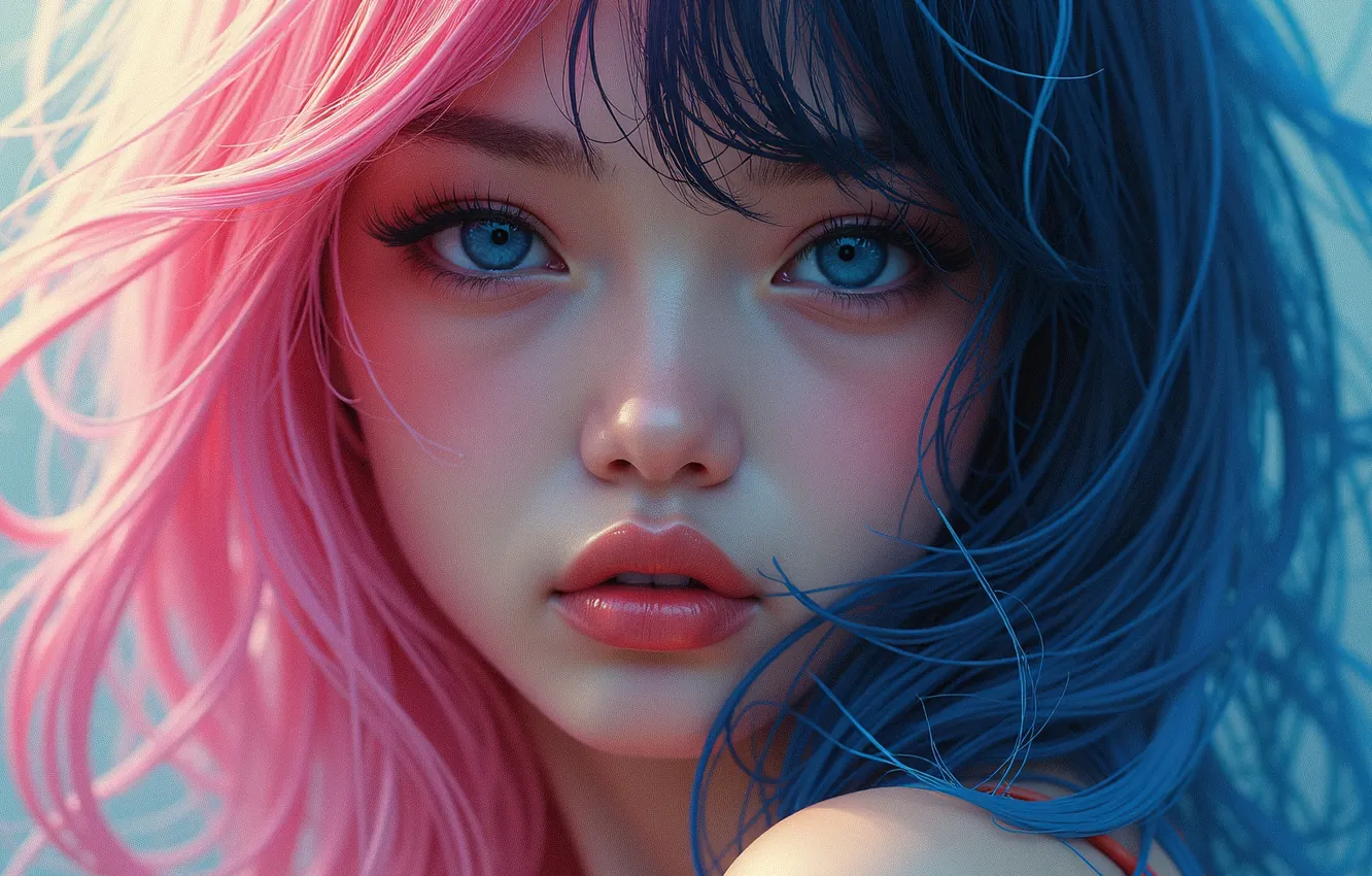 Photo wallpaper portrait, artificial intelligence, DCiprianno