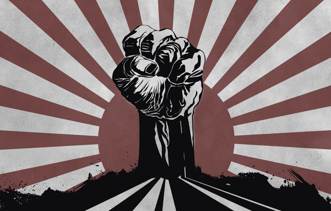 Photo wallpaper the sun, power, fight, power, fist, Fight 4 your Rights, right, your