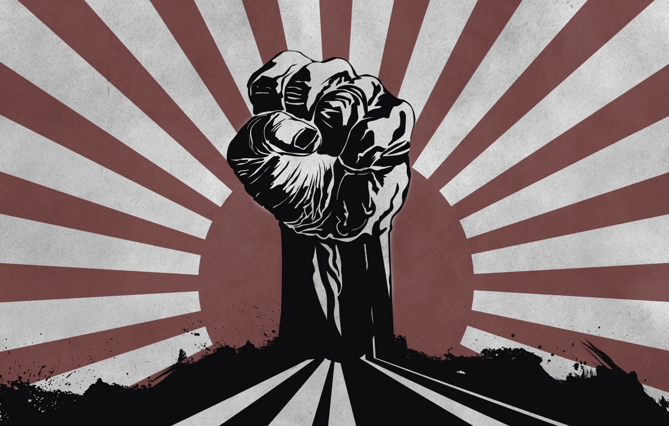 Photo wallpaper the sun, power, fight, power, fist, Fight 4 your Rights, right, fight
