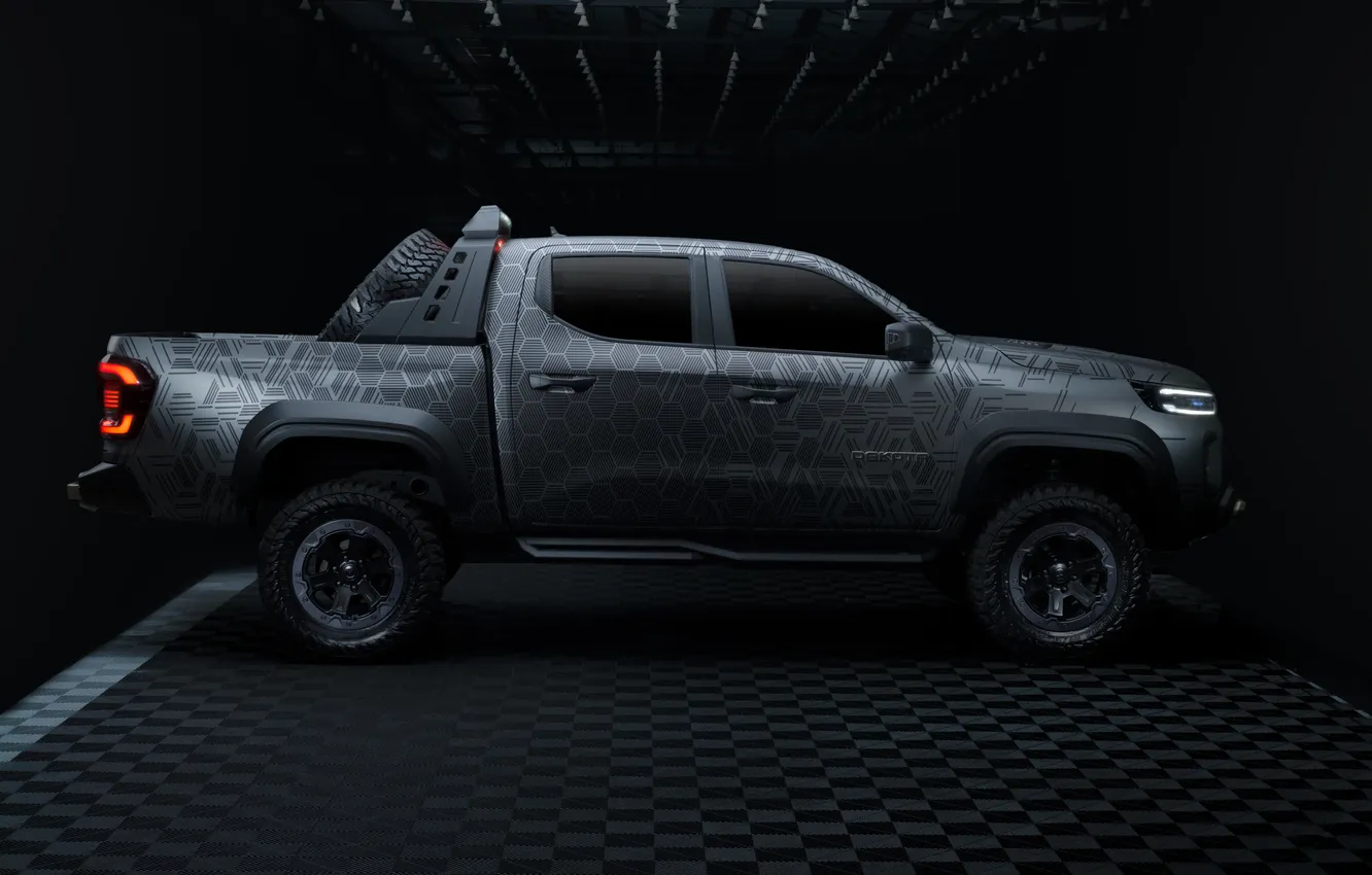 Photo wallpaper Concept, the concept car, pickup, pickup, the dark background, Ram, dark background, 2025