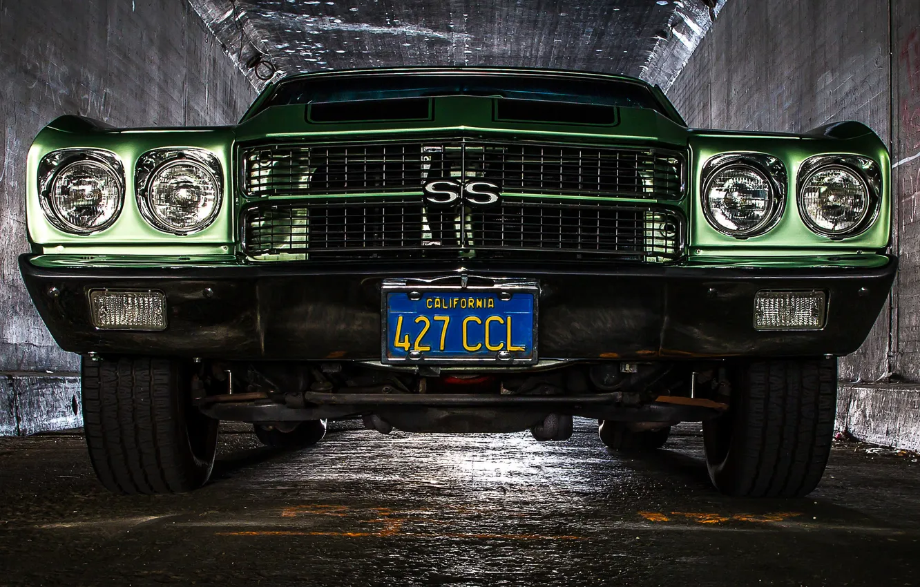 Photo wallpaper retro, Chevrolet, classic, the front, Chevelle