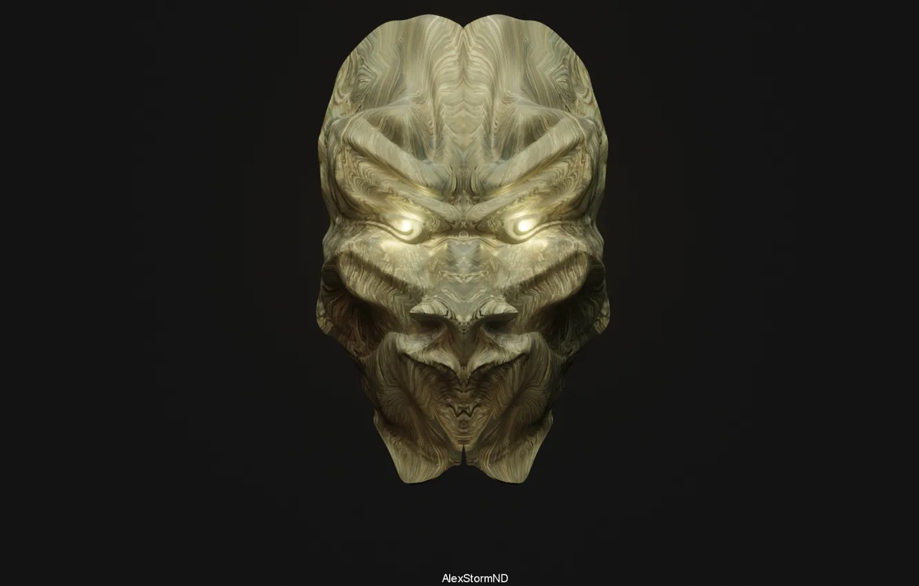 Photo wallpaper mask, sculpture, the trick, AlexStormND