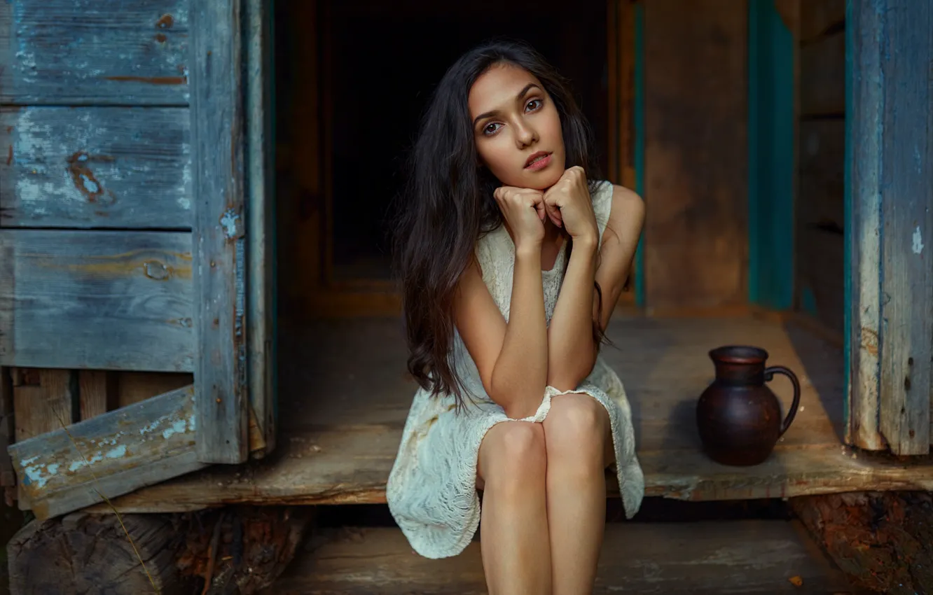 Photo wallpaper look, girl, model, Andrey Metelkov, Andrey Metel'kov