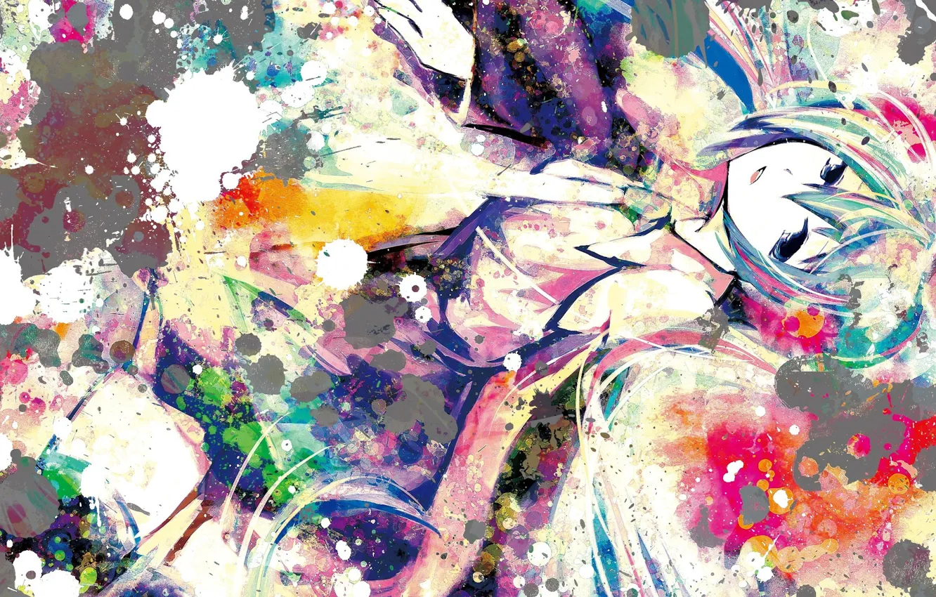 Photo wallpaper girl, art, vocaloid, hatsune miku, Vocaloid