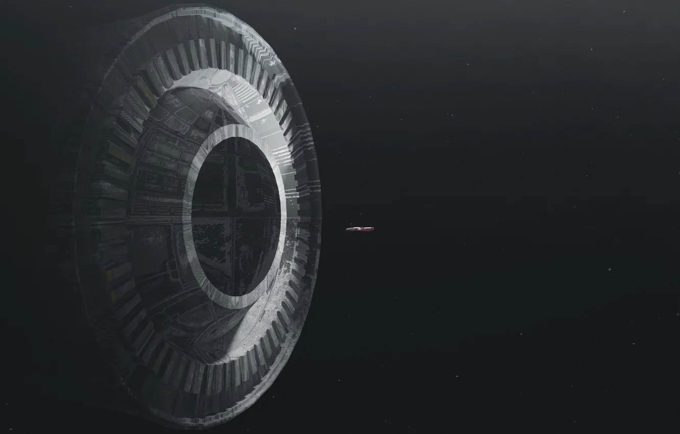 Photo wallpaper space, station, space, science fiction, space station, spaceship, spaceship, station