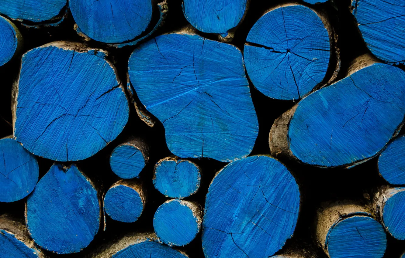Photo wallpaper background, wood, logs
