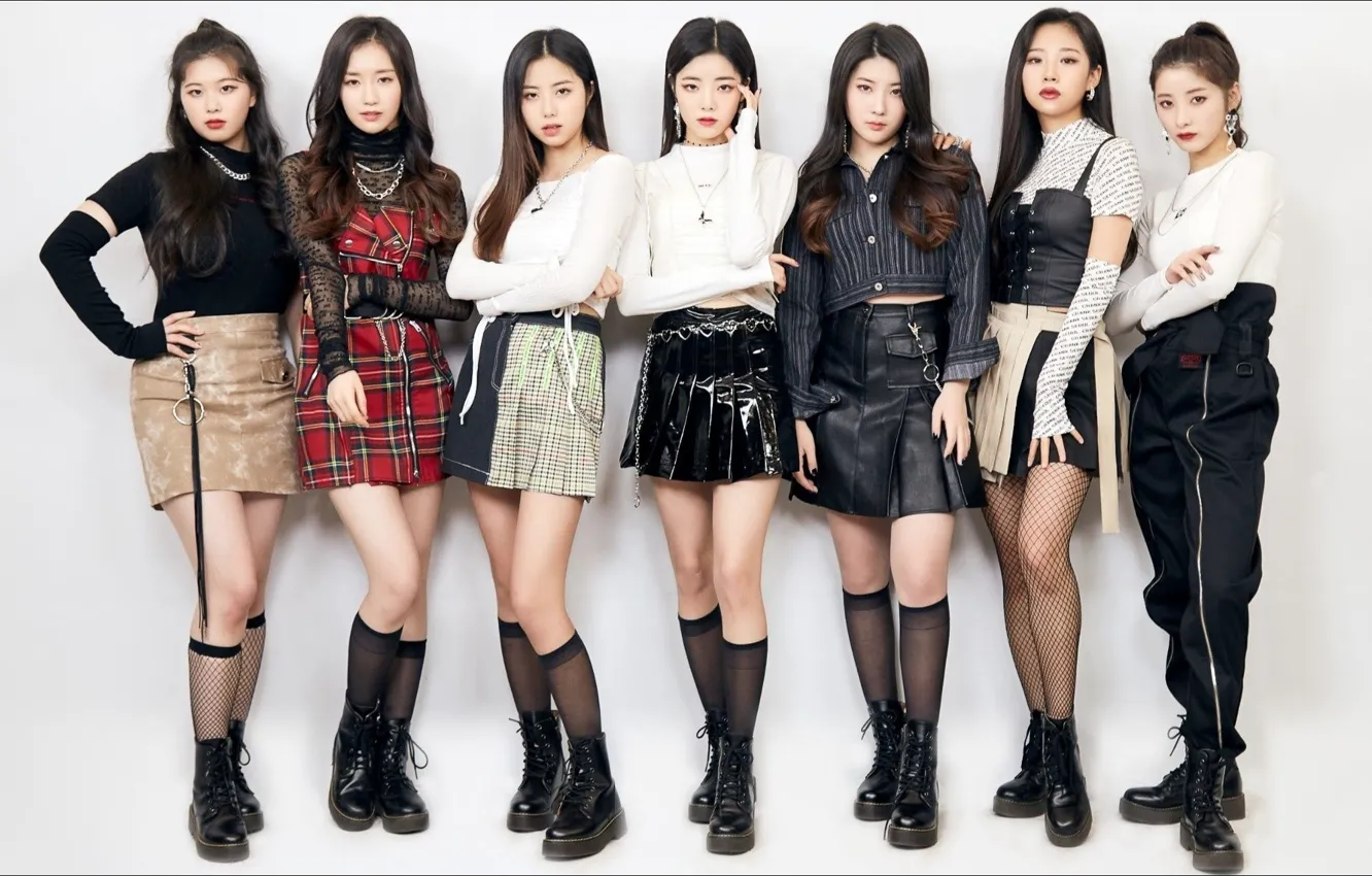 Photo wallpaper Girls, K-pop, musical group, Purple Kiss