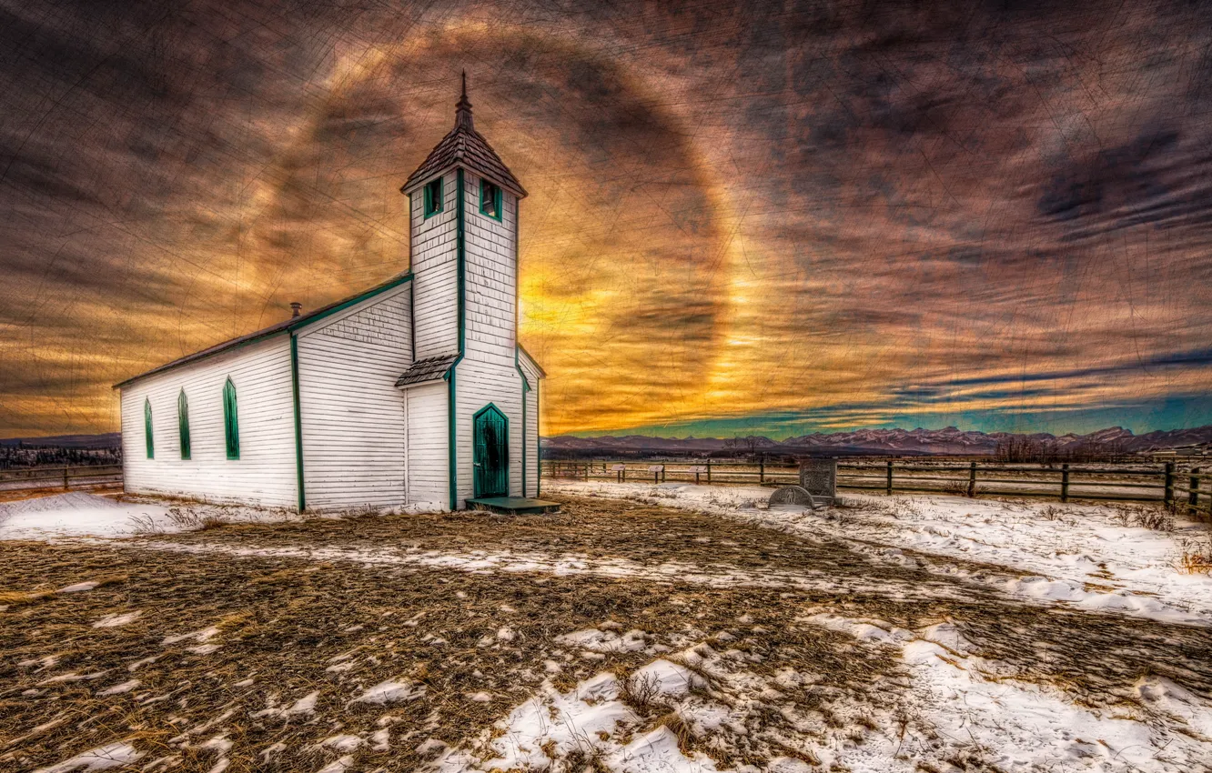 Photo wallpaper landscape, style, temple