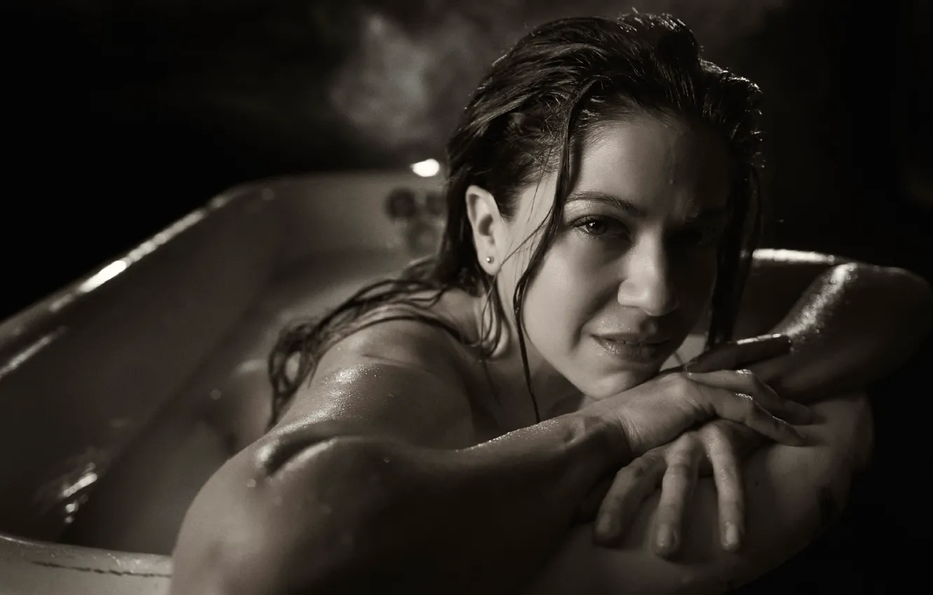 Photo wallpaper actress, bath, TJ Scott, Luciana Carro, Luciana Carro