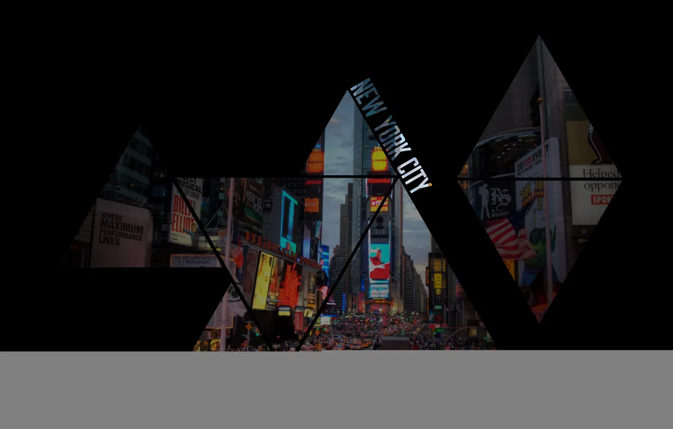 Photo wallpaper New York, New York, triangle