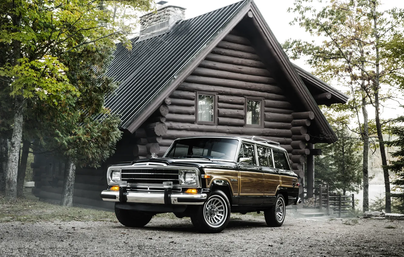 Photo wallpaper house, jeep, Jeep, 1987, Grand Wagoner, Grand Wagoneer