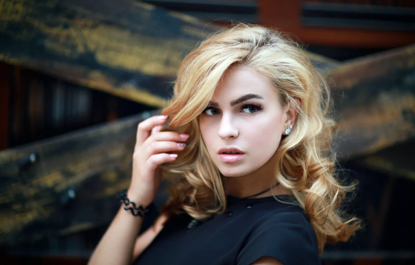 Photo wallpaper girl, background, portrait