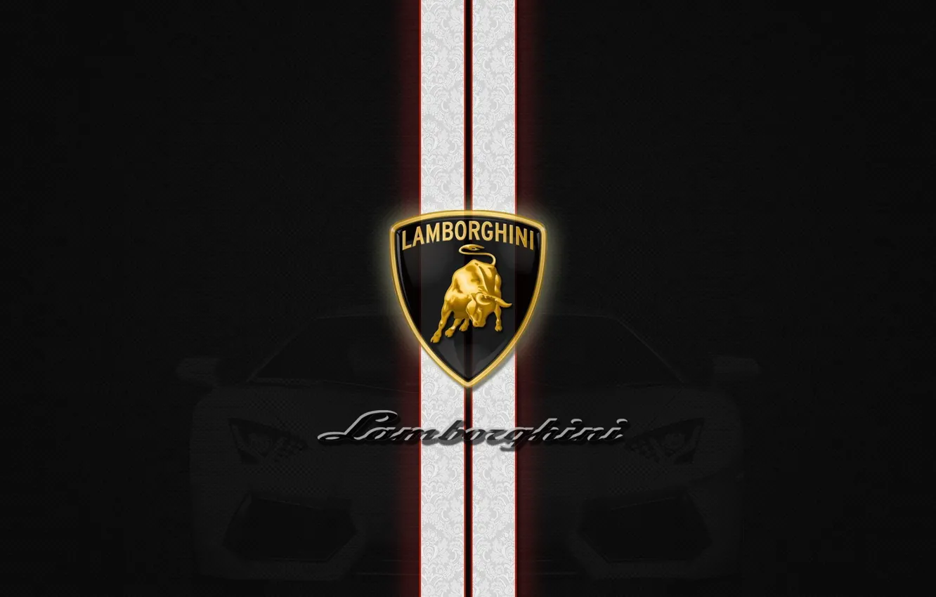 Photo wallpaper strip, background, icon, mark, lamborghini aventador