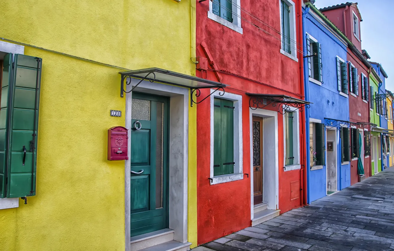 Photo wallpaper paint, home, Venice, Burano